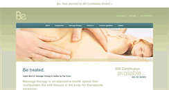 Desktop Screenshot of bemassagetherapy.com