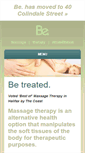 Mobile Screenshot of bemassagetherapy.com